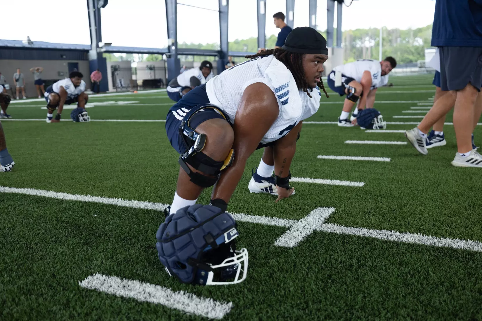 Georgia Southern Football opens Fall Camp 2025 at Anthony P. Tippins Family Training Facility on July 30, 2025 in Statesboro, Georgia. (Photograph by AJ Henderson / Georgia Southern Athletics)