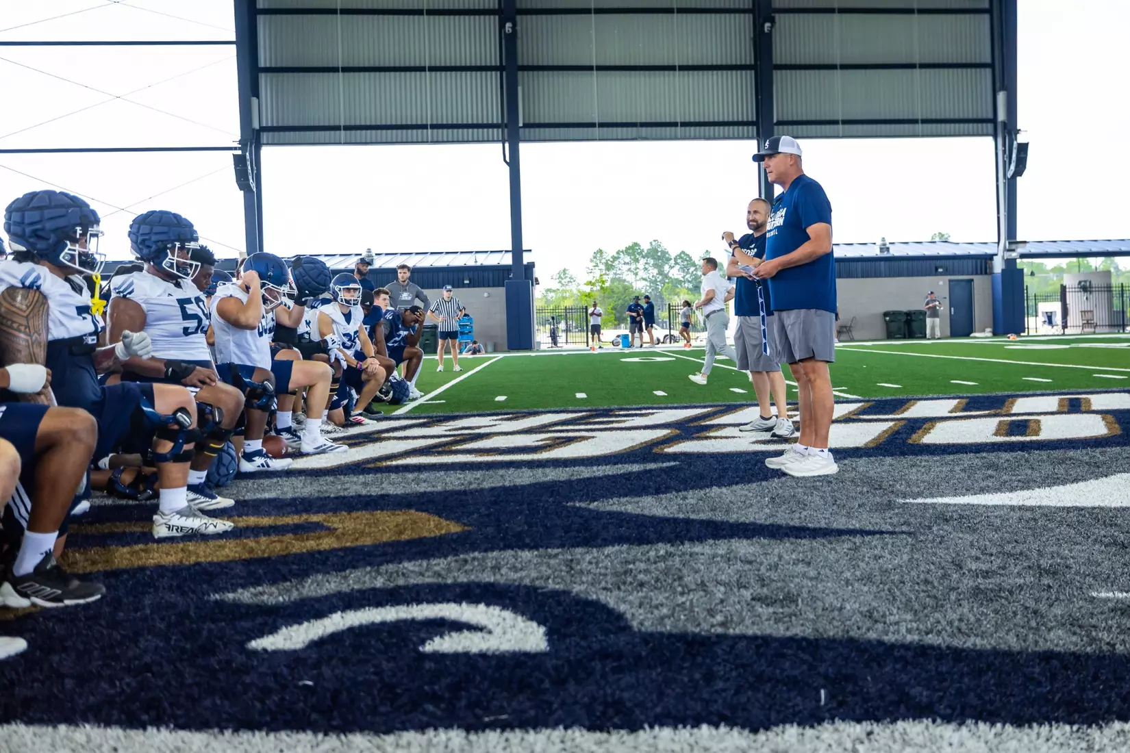 Georgia Southern Football opens Fall Camp 2025 at Anthony P. Tippins Family Training Facility on July 30, 2025 in Statesboro, Georgia. (Photograph by AJ Henderson / Georgia Southern Athletics)