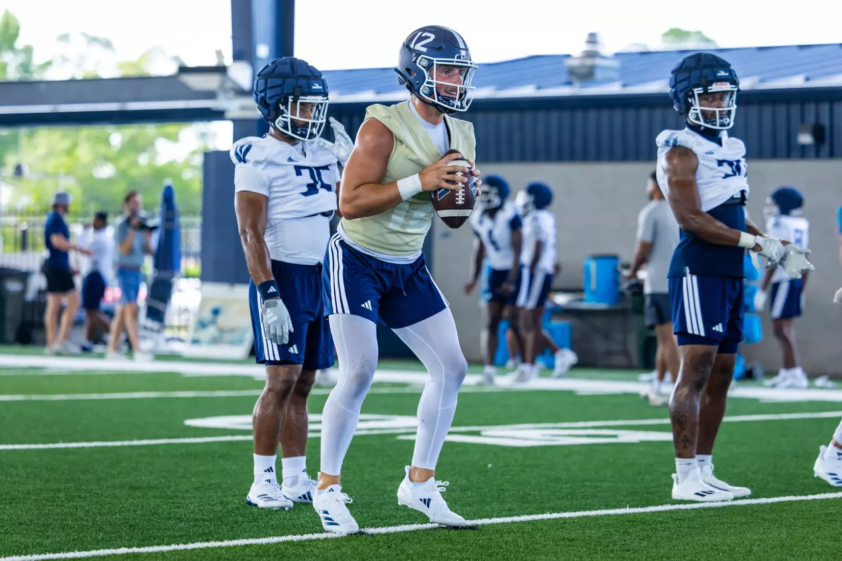 Georgia Southern Football opens Fall Camp 2025 at Anthony P. Tippins Family Training Facility on July 30, 2025 in Statesboro, Georgia. (Photograph by AJ Henderson / Georgia Southern Athletics)