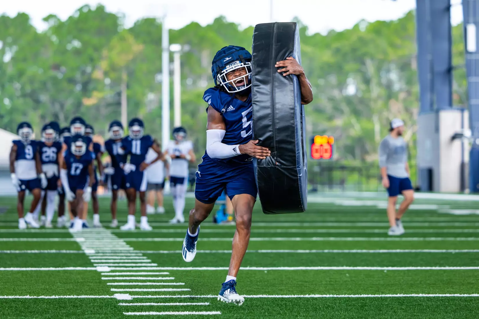 Georgia Southern Football opens Fall Camp 2025 at Anthony P. Tippins Family Training Facility on July 30, 2025 in Statesboro, Georgia. (Photograph by AJ Henderson / Georgia Southern Athletics)