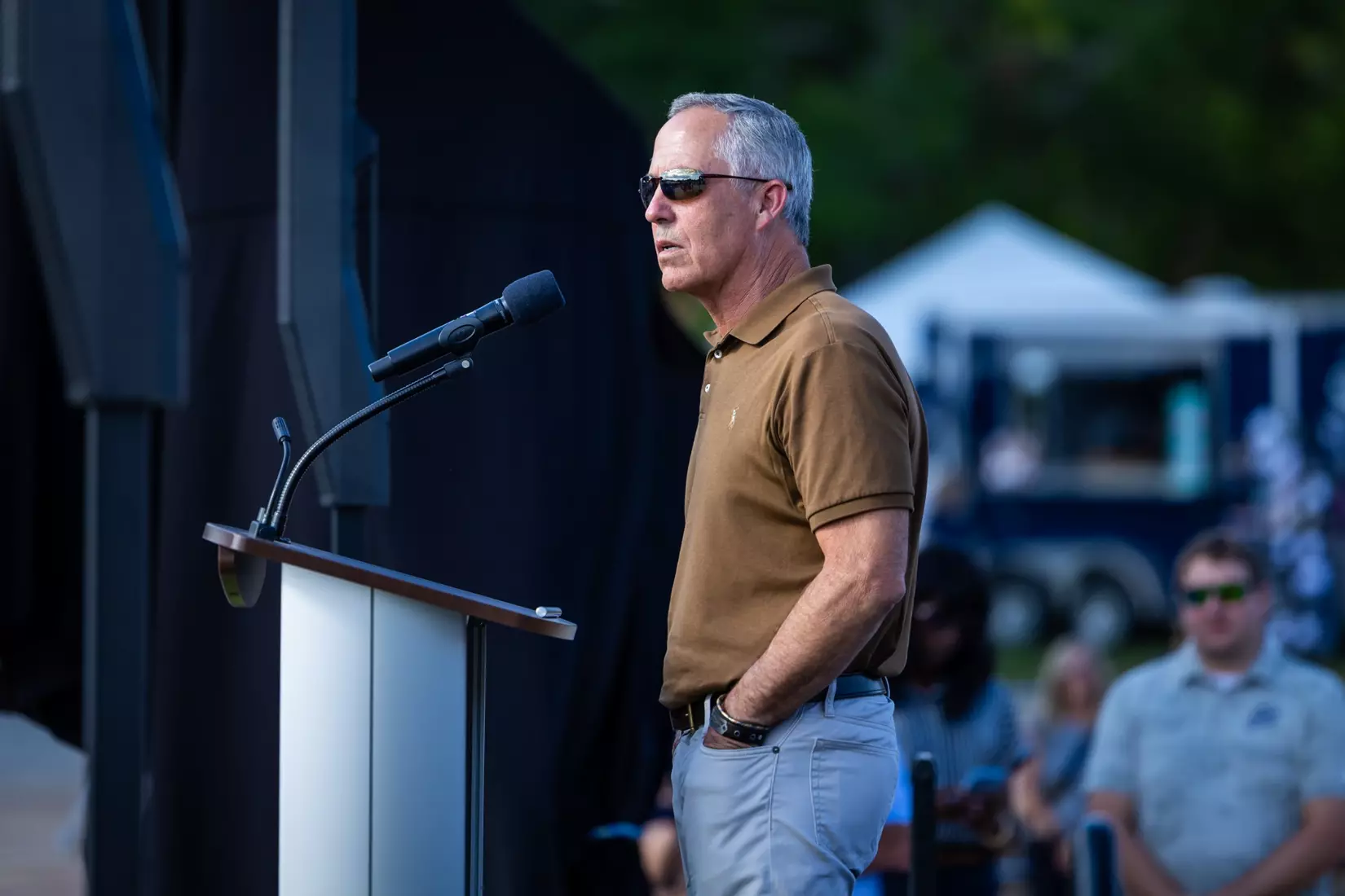 Freedom statue unveiling at Allen E. Paulson Stadium on September 12, 2025 in Statesboro, Georgia. (Photograph by AJ Henderson / Georgia Southern Athletics)