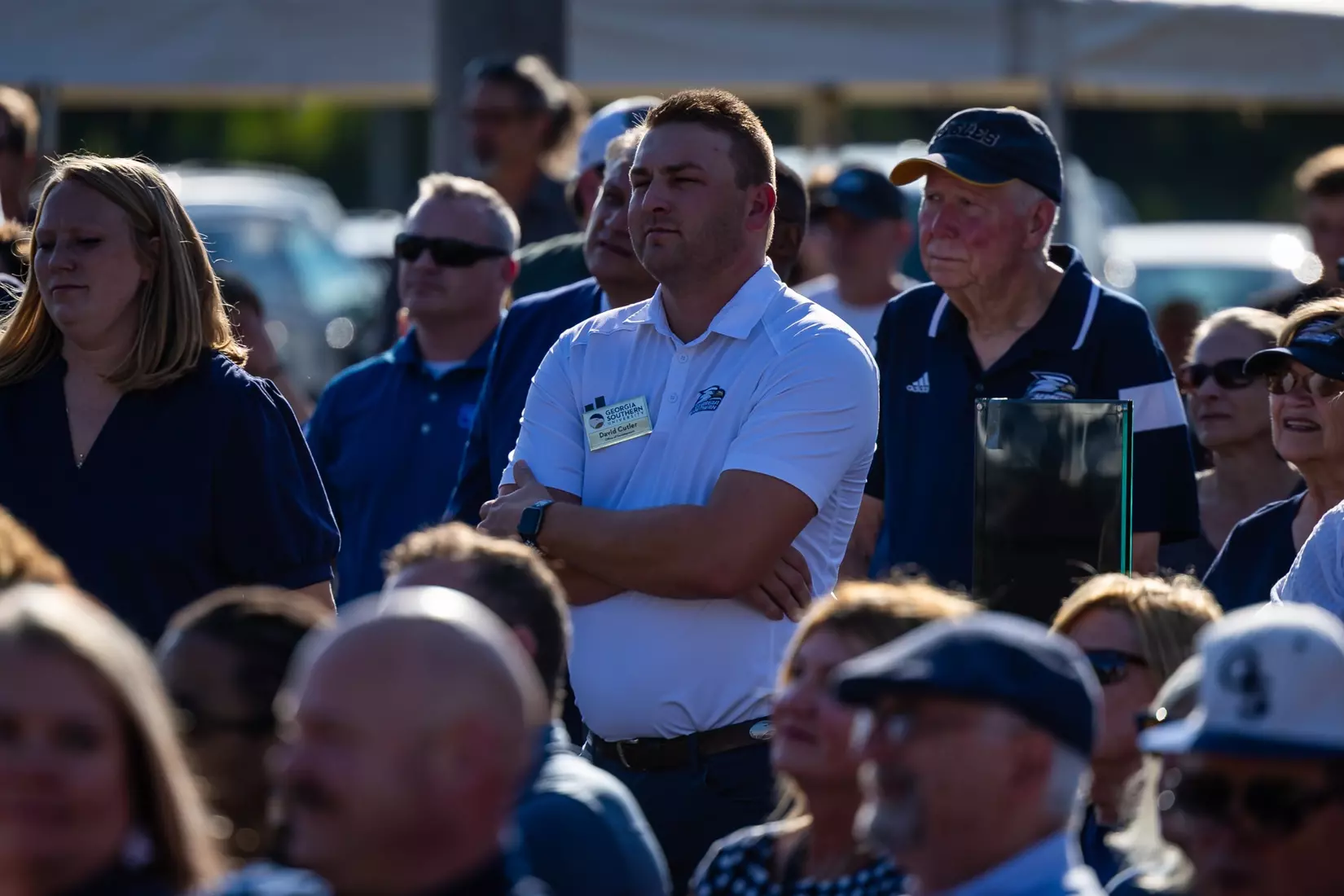 Freedom statue unveiling at Allen E. Paulson Stadium on September 12, 2025 in Statesboro, Georgia. (Photograph by AJ Henderson / Georgia Southern Athletics)