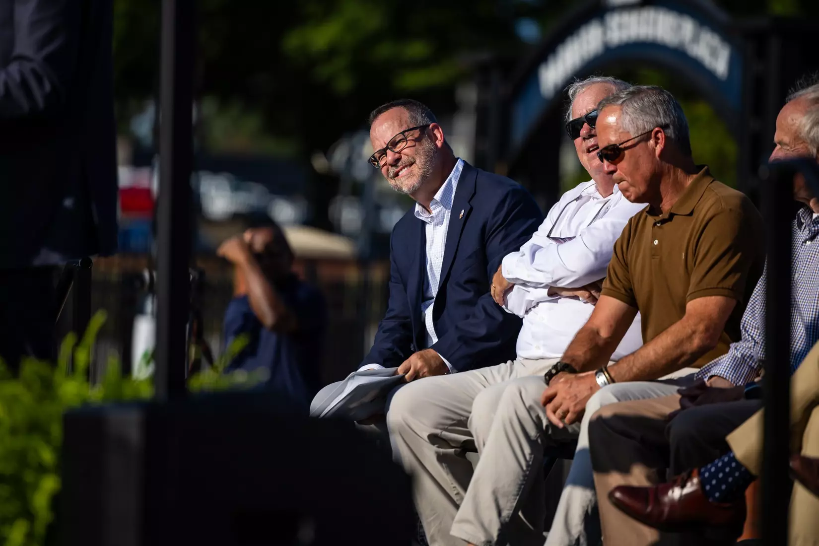 Freedom statue unveiling at Allen E. Paulson Stadium on September 12, 2025 in Statesboro, Georgia. (Photograph by AJ Henderson / Georgia Southern Athletics)