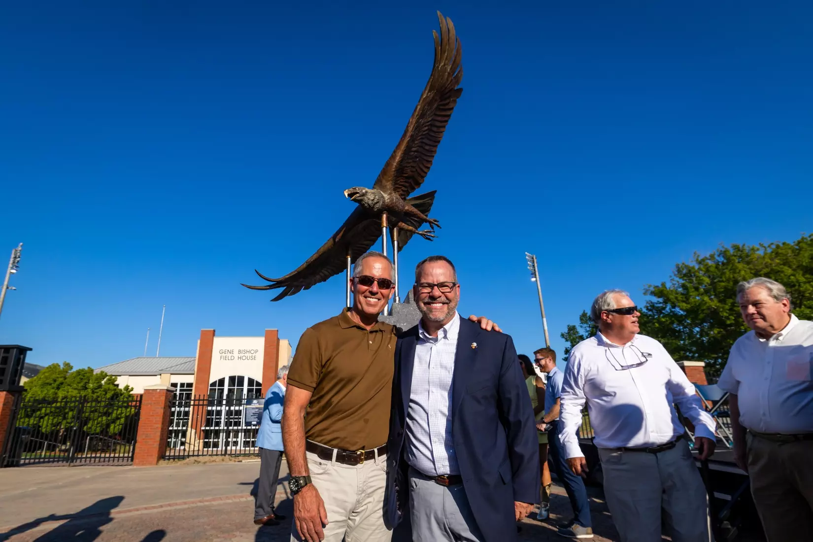 Freedom statue unveiling at Allen E. Paulson Stadium on September 12, 2025 in Statesboro, Georgia. (Photograph by AJ Henderson / Georgia Southern Athletics)