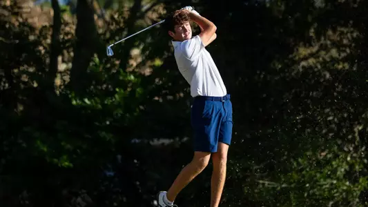 Georgia Southern sophomore Harrison Sewell during Day One of Bash in the Boro at Georgia Southern University Golf Course on October 13, 2025 in Statesboro, Georgia. (Photograph by AJ Henderson / Georgia Southern Athletics)