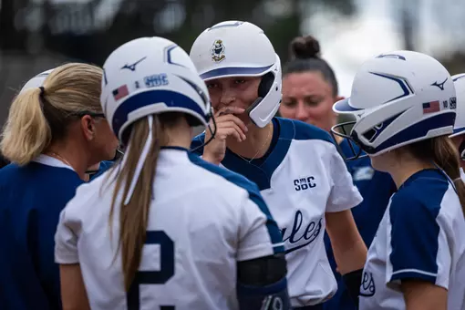 Georgia Southern junior infielder Delanie Thames (17) during the NCAA softball game between Georgia Southern and Tennessee Tech at Eagle Field on February 20, 2026 in Statesboro, Georgia. (Photograph by AJ Henderson / Georgia Southern Athletics)
