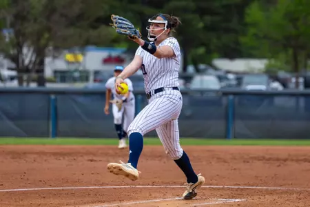 Alana Barnard pitching