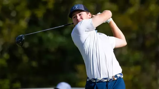 Georgia Southern sophomore Thomas Horne during Day One of Bash in the Boro at Georgia Southern University Golf Course on October 13, 2025 in Statesboro, Georgia. (Photograph by AJ Henderson / Georgia Southern Athletics)