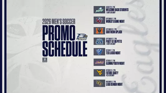 2026 Men's Soccer Promotional Schedule