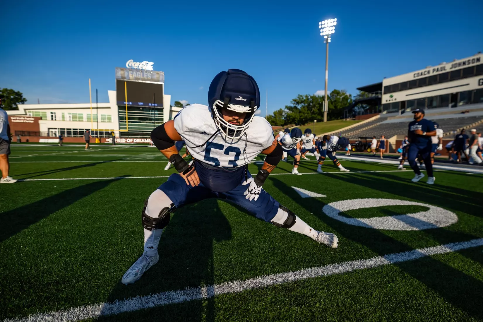 During Georgia Southern Football Fan Day at Allen E. Paulson Stadium on August 15, 2026 in Statesboro, Georgia. (Photograph by AJ Henderson / Georgia Southern Athletics)