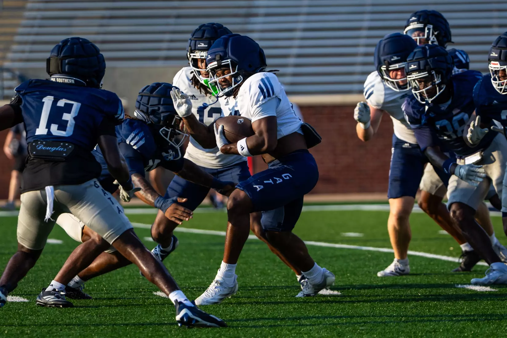During Georgia Southern Football Fan Day at Allen E. Paulson Stadium on August 15, 2026 in Statesboro, Georgia. (Photograph by AJ Henderson / Georgia Southern Athletics)