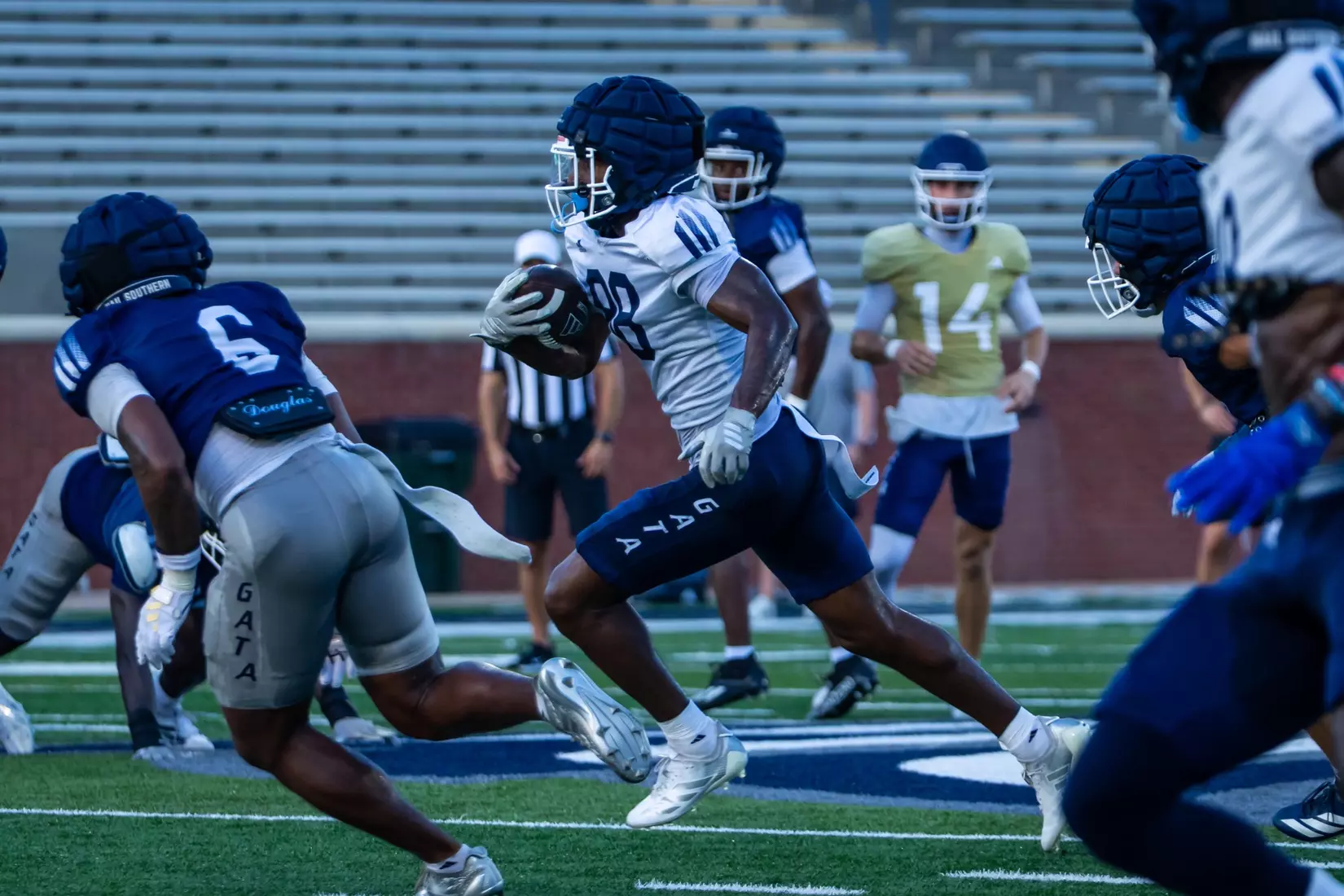 During Georgia Southern Football Fan Day at Allen E. Paulson Stadium on August 15, 2026 in Statesboro, Georgia. (Photograph by AJ Henderson / Georgia Southern Athletics)