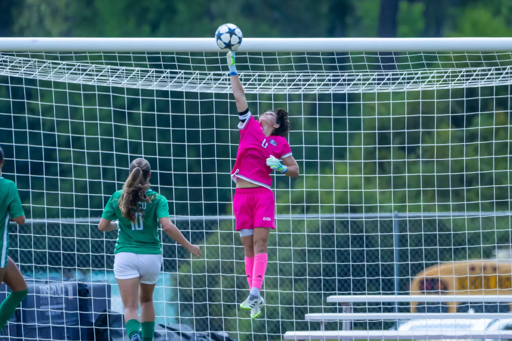 Georgia Southern goalkeeper Quinn Wilson (0) during the NCAA women’s soccer match between Georgia Southern and Florida Gulf Coast at Bo Pitts Field on August 16, 2026 in Statesboro, Georgia. (Photograph by AJ Henderson / Georgia Southern Athletics)
