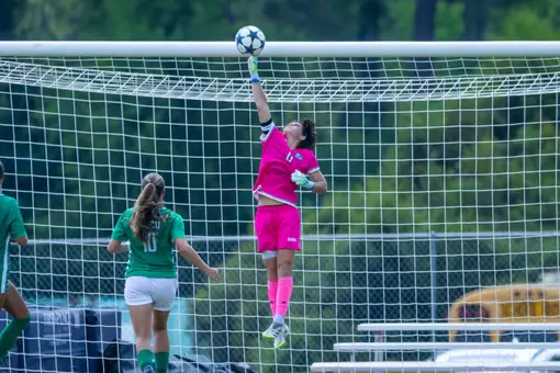 Georgia Southern goalkeeper Quinn Wilson (0) during the NCAA women’s soccer match between Georgia Southern and Florida Gulf Coast at Bo Pitts Field on August 16, 2026 in Statesboro, Georgia. (Photograph by AJ Henderson / Georgia Southern Athletics)