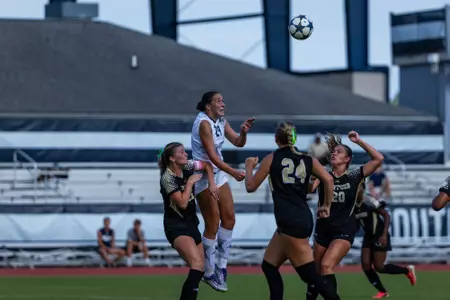 Georgia Southern forward Anna Braziunas (29) during the NCAA women’s soccer match between Georgia Southern and Wofford at Bo Pitts Field on August 5, 2026 in Statesboro, Georgia. (Photograph by AJ Henderson / Georgia Southern Athletics)