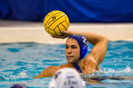 Air Force earns their first conference win of the season with a 13-10 win over Cal Baptist in a Western Water Polo Association game Oct. 31, 2015 at the Academy’s Cadet Natatorium in Colorado Springs, Colo. (Air Force photo/Liz Copan) Edward Smet (23