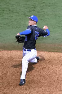 Sophomore RHP Griffin Jax.
