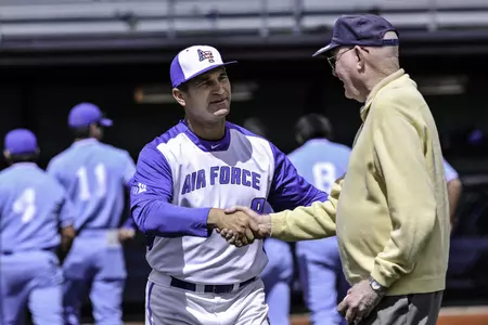 Air Force baseball head coach Mike Kazlausky.