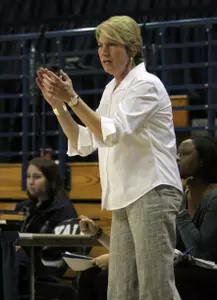 Air Force women's basketball head coach Chris Gobrecht begins her first season in 2015-16.