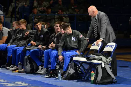 Wrestling Bench and Coach Barber