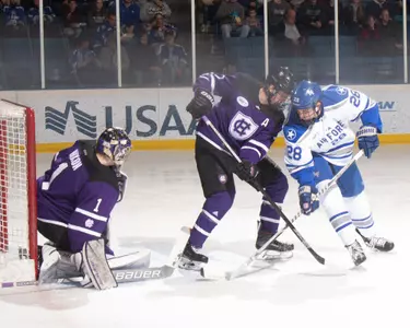 Brady Tomlak against Holy Cross