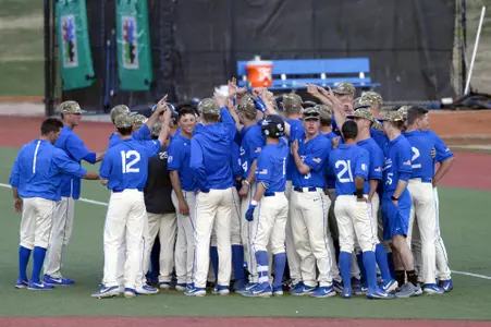 Baseball Postgame Huddle UVU