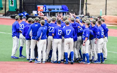 Baseball Team Huddle UNLV