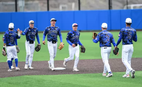 Victory High Fives UNM Game Three 2021