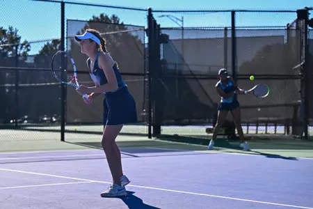 AIR FORCE ACADEMY, CO - Sep 16: Air Force Women's Tennis compete in the ITA Bedford Cup at the Air Force Academy, CO. Sep 16, 2022 (Photo by Gary Devore/Cadet Media)