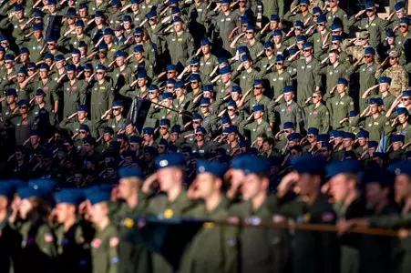 cadets, falcon stadium