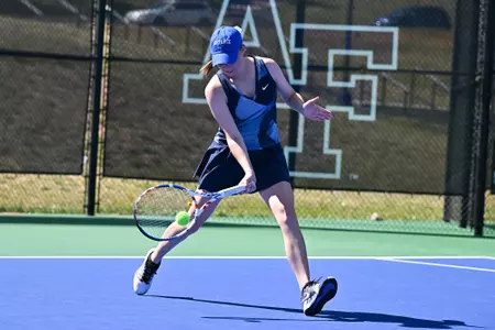 AIR FORCE ACADEMY, CO - Sep 16: Air Force Women's Tennis compete in the ITA Bedford Cup at the Air Force Academy, CO. Sep 16, 2022 (Photo by Gary Devore/Cadet Media)