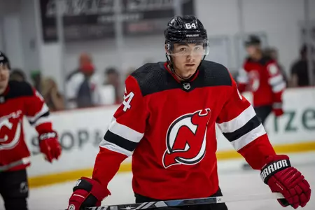 Luke Rowe at New Jersey Devils Development Camp