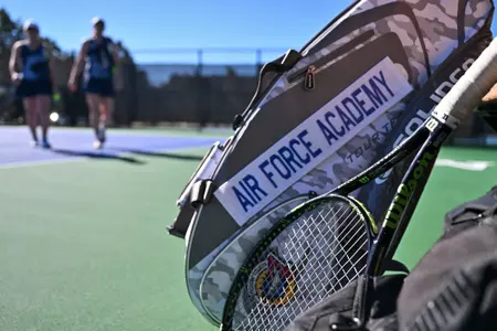AIR FORCE ACADEMY, CO - Sep 16: Air Force Women's Tennis compete in the ITA Bedford Cup at the Air Force Academy, CO. Sep 16, 2022 (Photo by Gary Devore/Cadet Media)