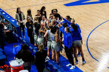 WBB vs. Wyoming Team Huddle 2023-24