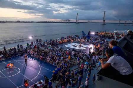 USS Yorktown Wrestling