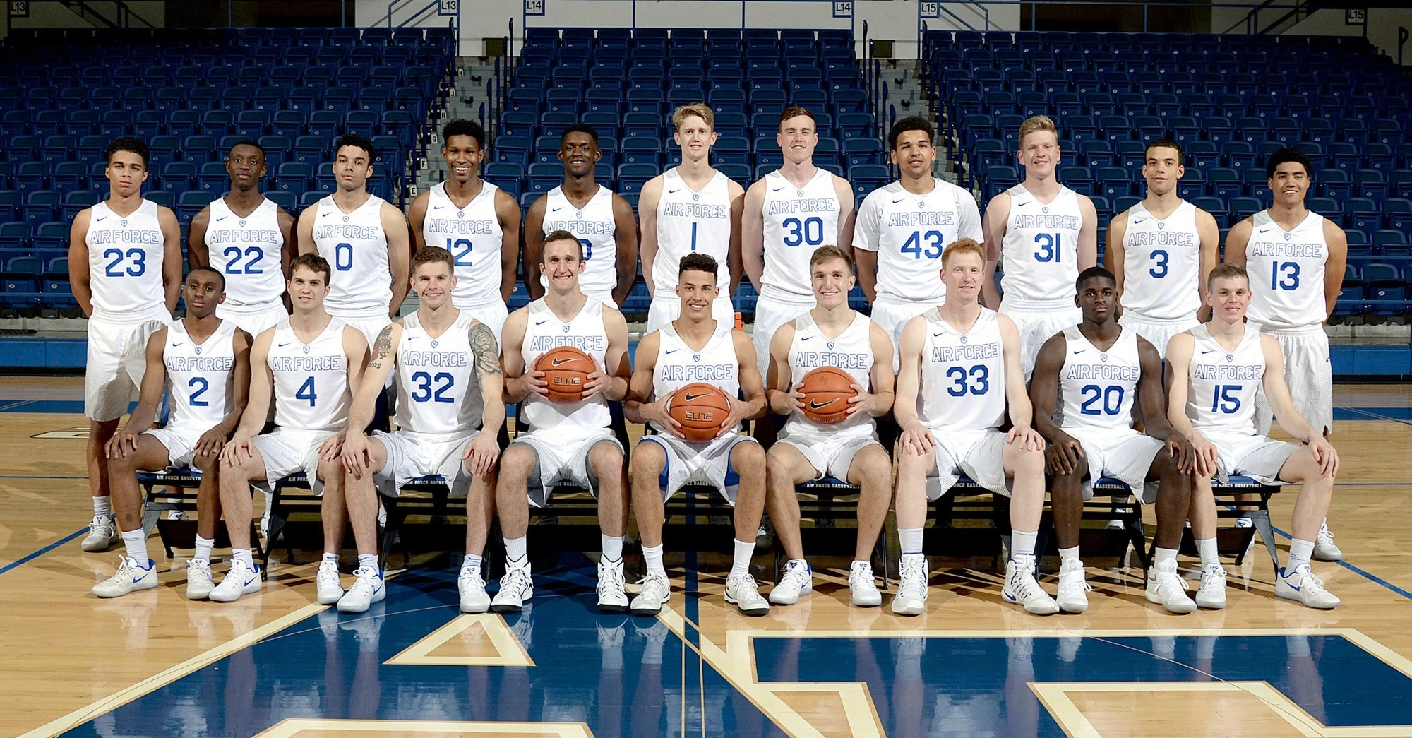 Air Force MBB 2016-17 Team Photo