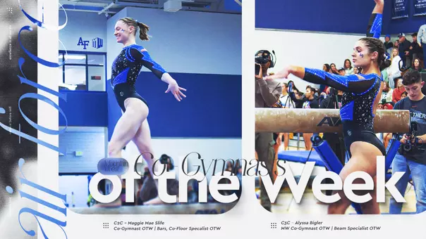 WGYM Maggie Slife Alyssa Bigler Gymnast of the Week Jan. 27 2026