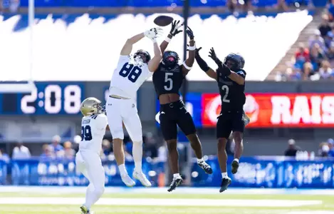 Roger Jones Jr. and Korey Johnson Contest Pass vs. Navy