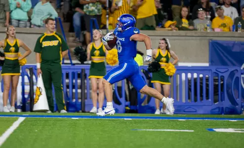 Blake Fletcher returns interception vs. NDSU