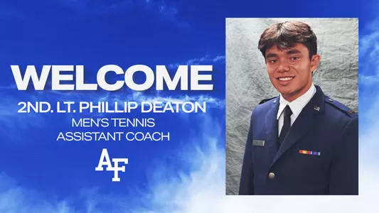 2nd. Lt. Phillip Deaton assistant coach announcement graphic