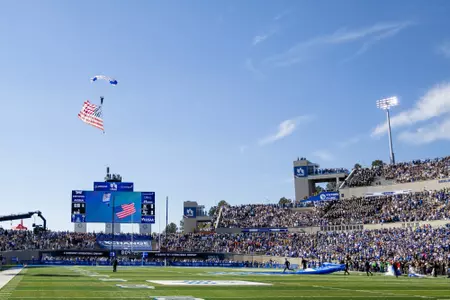 Wings of Blue entering Falcon Stadium