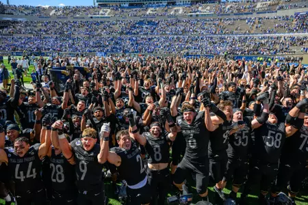 Alma Mater after win over Navy