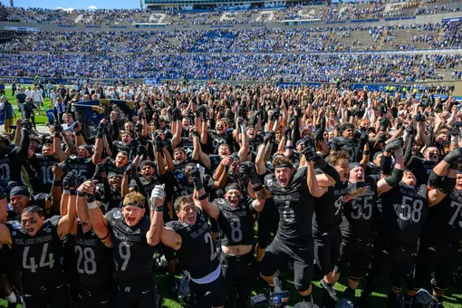 Alma Mater after win over Navy