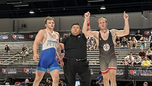 Karson Tompkins wins his bout at the 2026 U.S. Open