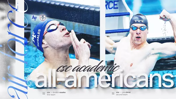 Graphic for Bridon Rosales and Joe Christ named CSC Academic All-Americans