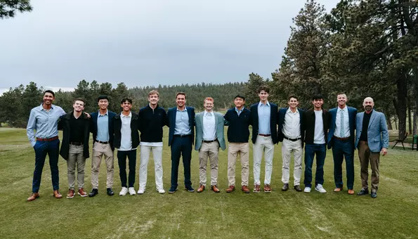 Air Force Men's Tennis at season-ending get together.