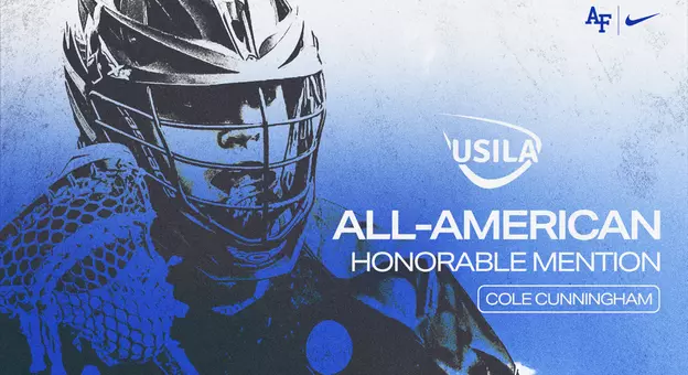 Cole Cunningham graphic celebrating USILA All-America