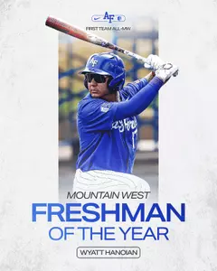 Wyatt Hanoian Mountain West Freshman of the Year Graphic