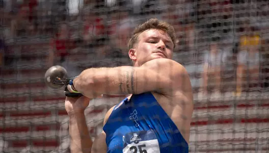 Texas Tanner wins the hammer throw at the NCAA West Prelim to secure his spot in the national final.