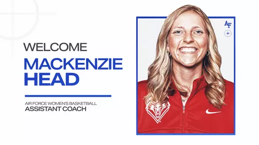 Mackenzie Head announced as assistant coach for Air Force WBB for 2026-27 season.